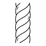 ☾ Makramee 'Rope' Makramee Garn – Baumwolle, 100m
