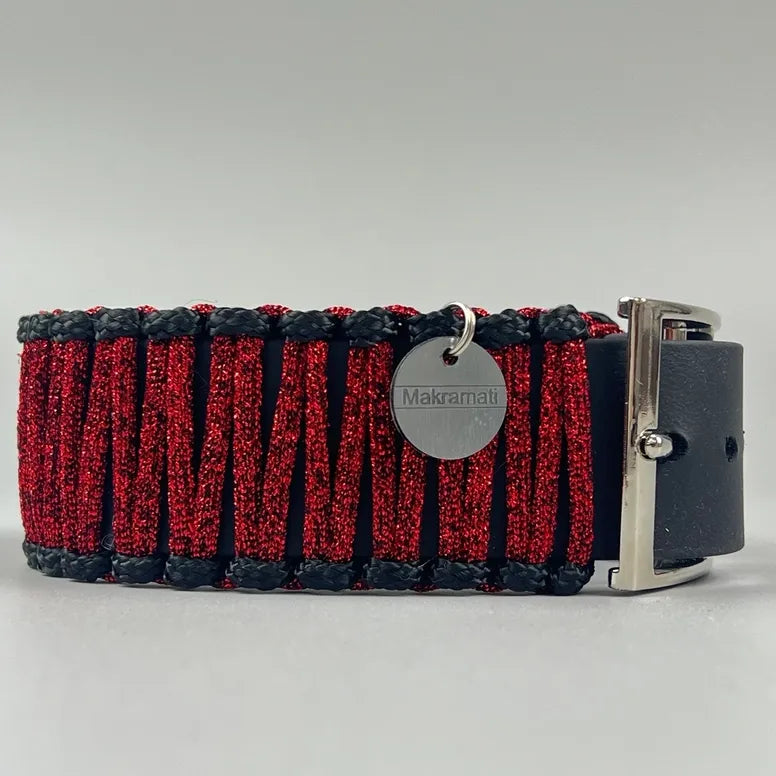 ☾ WUNSCH-Halsband 'Erdenlied-Glitzer'