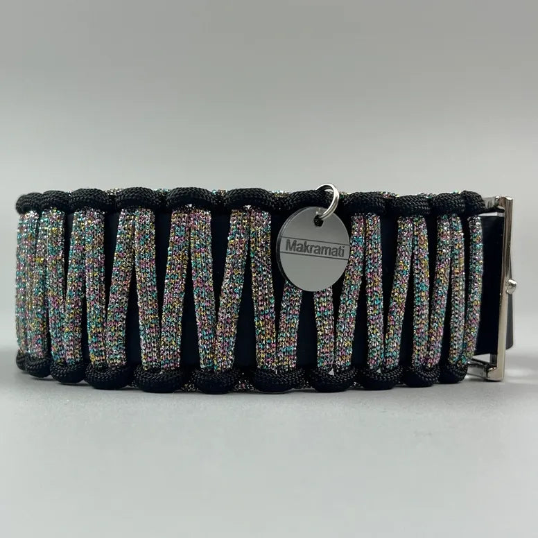 ☾ WUNSCH-Halsband 'Erdenlied-Glitzer'